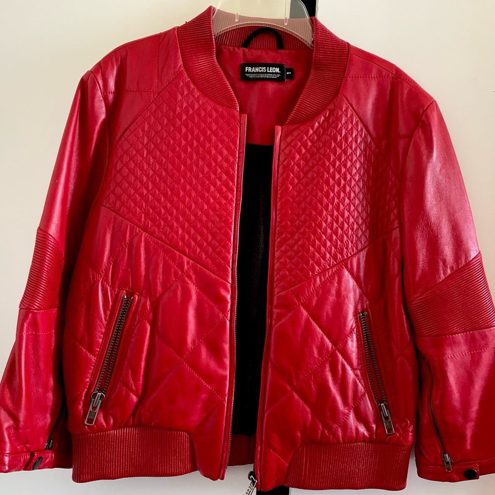 Francis Leon Guinuine leather jacket